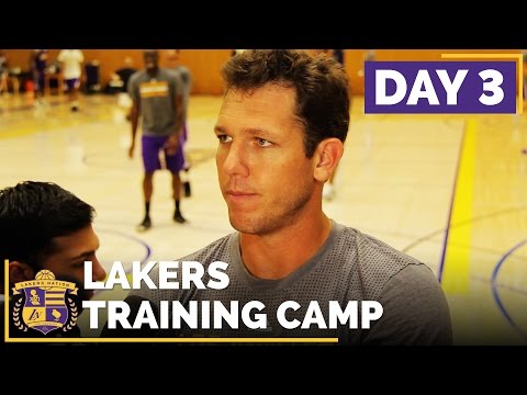 Lakers Training Camp: Day 3 (Competition Starting To Heat Up, New 'Winner's Board' On Display)