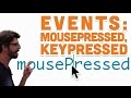 33 vnements mousepressed keypressed  didacticiel de traitement