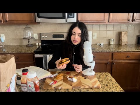 ASMR: THE BIBLE DENIES SCIENCE (WE EAT A MCDONALD'S HAMBURGER AND TALK ABOUT THE BIBLE)