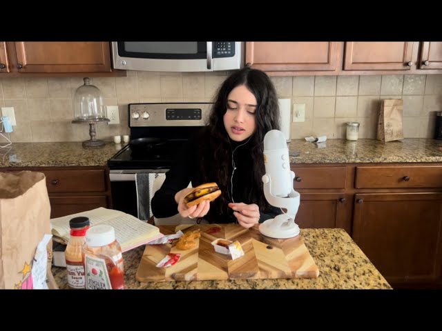 ASMR: THE BIBLE DENIES SCIENCE (WE EAT A MCDONALD'S HAMBURGER AND TALK ABOUT THE BIBLE)