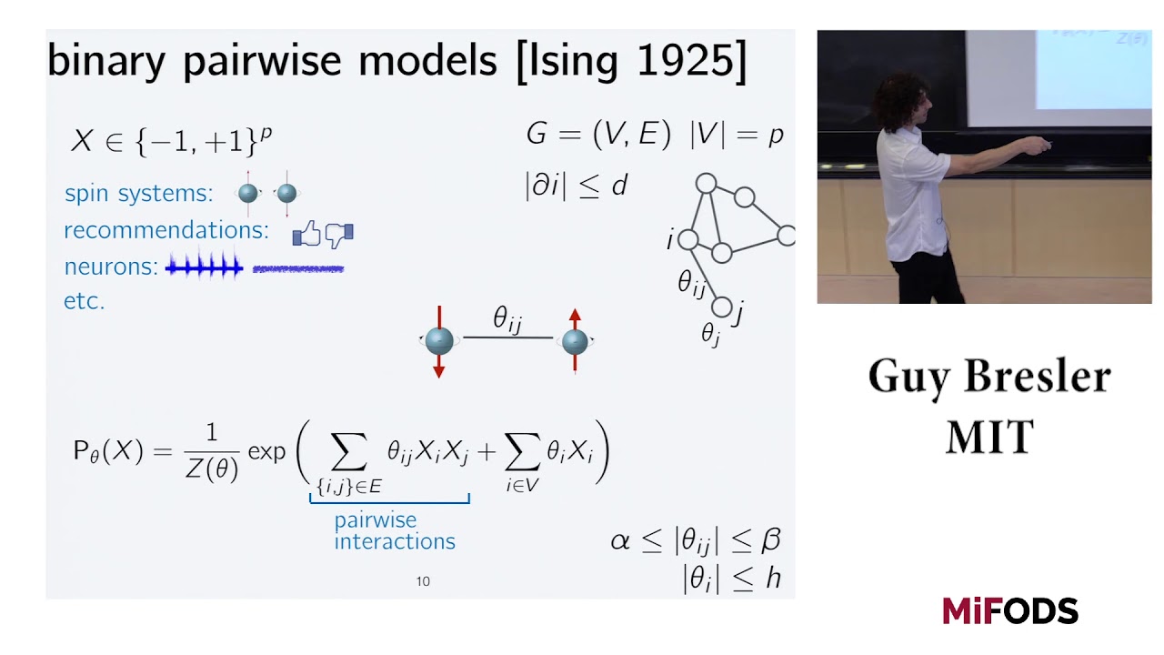 Guy Bresler Mit Recent Progress And New Challenges In Learning Undirected Graphical Models Youtube