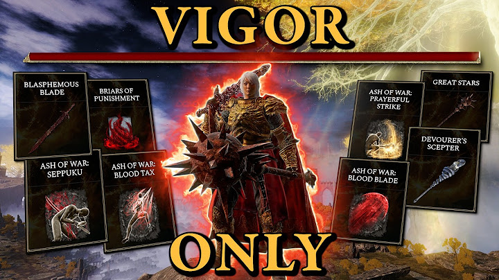 Elden Ring But I'm ONLY Leveling VIGOR!