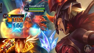 7.1 Wild Rift: KING OF THE JUNGLE KAYLE BUILD! HYBRID CRIT AP