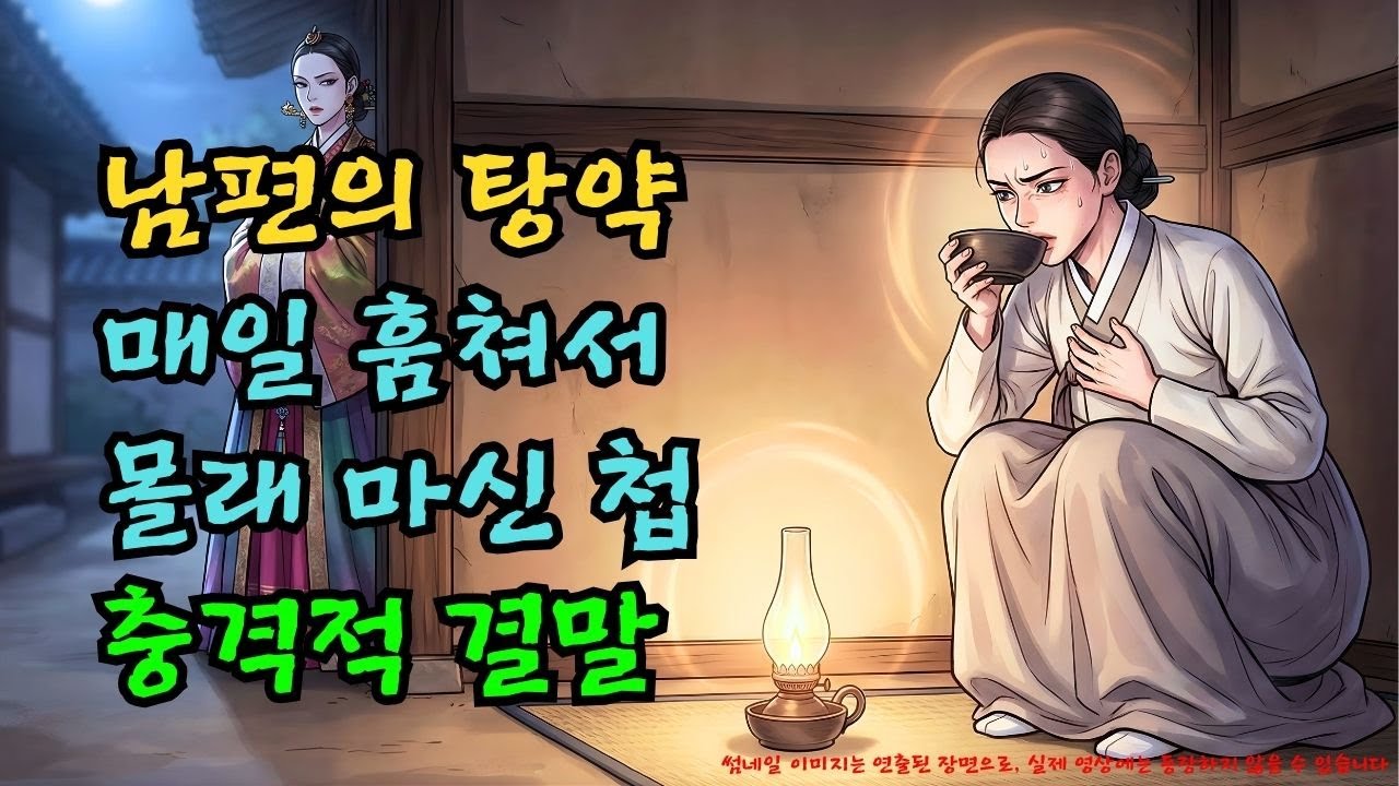 매일 밤 남편의 탕약을 훔쳐 마시고 피를 토한 첩의 비밀 |야담·민담·전설·설화·옛날이야기·야사·오디오북