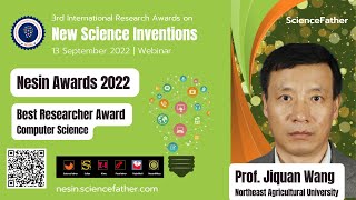 Prof. Jiquan Wang, Northeast Agricultural University, China | Best Researcher Award