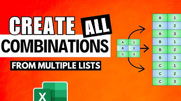 How To Make All Combinations From Multiple Lists In Excel (Easy Power Query Trick)