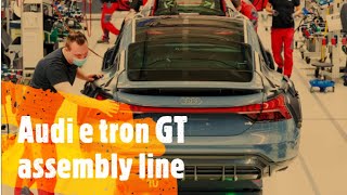 Audi e-tron GT 2021 - High-tech production plant in Germany#Epcars