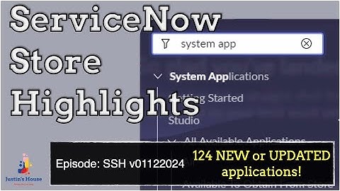 ServiceNow Store Highlights (SSH) v01122024
