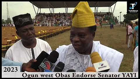 2023: Ogun west Obas Endorse Senator YAYI