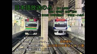 E233系3000番台・E231系1000〜8000番台のドアボタン案内放送