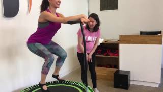 Jenny Milkowski Bellicon trampoline workout