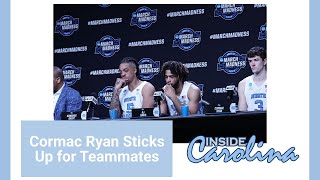 Cormac Ryan Stands Up for RJ Davis, Armando Bacot at Press Conference | Inside Carolina Clips
