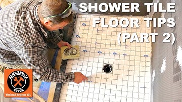 How to Tile a Shower Floor (Part 2: Setting 2x2 Tiles)