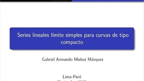 Series lineales simples para curvas de tipo compacto