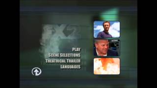 F/X 2 - UK DVD Menu, Region 2