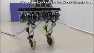 2022 Biped wheeled robot MELEW2 with 4DoF spherical parallel link mechanism