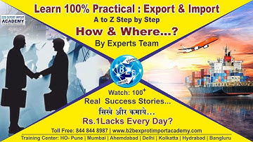 100% Practical Online➕️Offline Training➕ Trading Program➕ Job Assist. Start Export Import in 30 Days