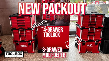 Milwaukee PACKOUT Muti-Depth 3 Drawer and 4-Drawer Tool Box