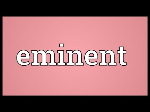 Eminent Meaning