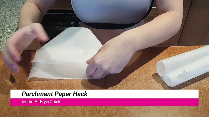 Can u put parchment paper in air fryer