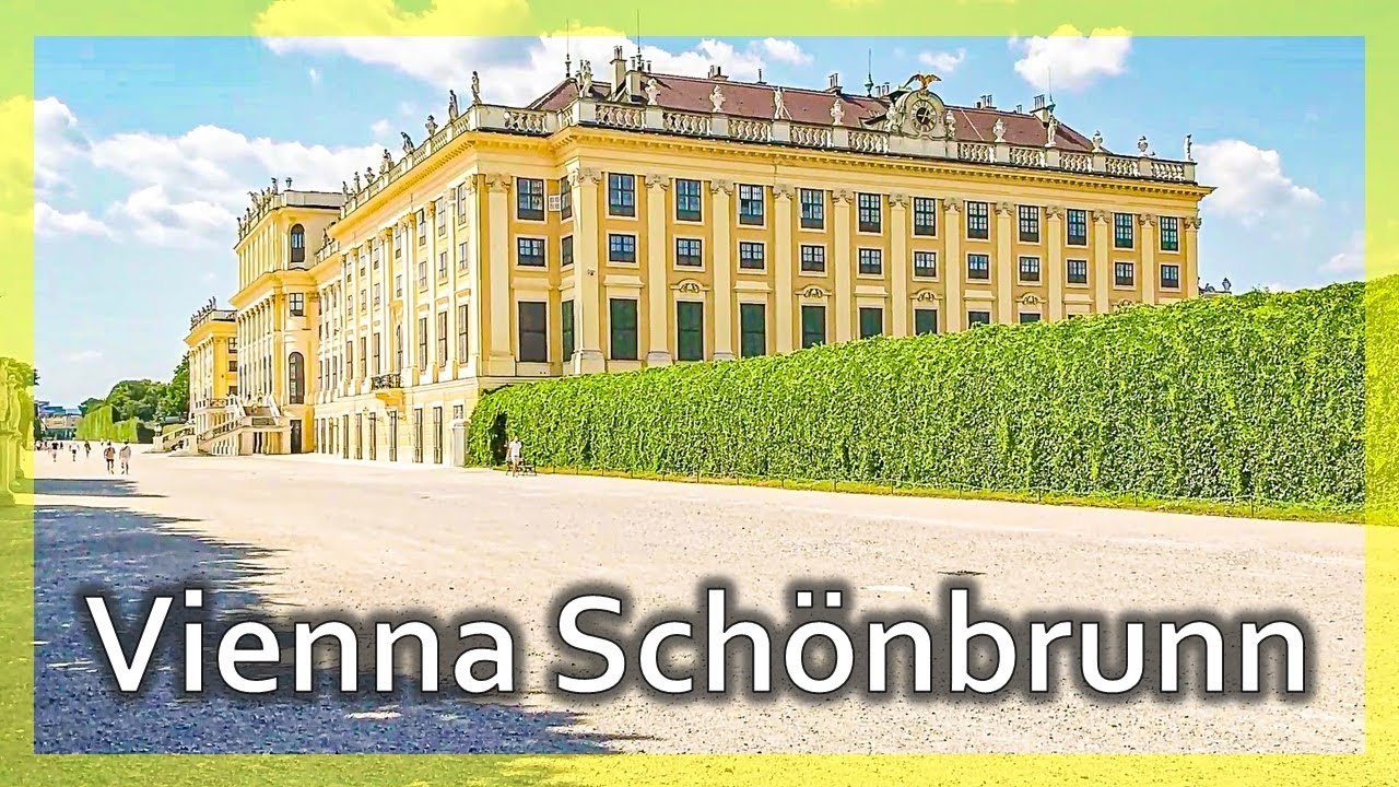 Austria Vienna Schönbrunn Palace - Sunny garden walk
