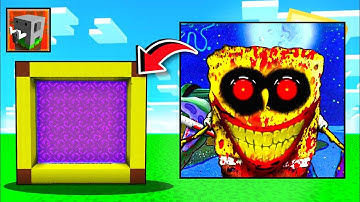 How to Make a PORTAL to Evil SpongeBob in Craftsman 😱🔥