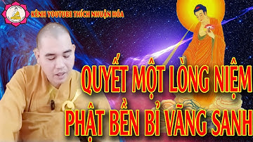 Quyết Một Lòng Niệm Phật Bền Bỉ Vãng Sanh | Kênh YouTube Thích Nhuận Hóa