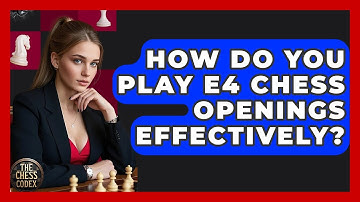 How Do You Play E4 Chess Openings Effectively? - The Chess Codex