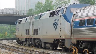 Very Rare Amtrak 79 With Double Header Back to Back!!