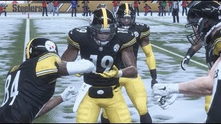 madden 19 gameplay blizzard game juju and antonio brown dance all over the eagles