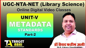 Metadata Standards ! Part-2 | Imp For UGC-NET ( Library Science ) !