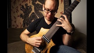 8-string guitar lesson 2: wide voiced triads (drop e tuning)