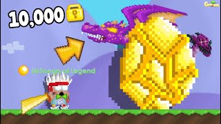 NOOB HATCHED THE MOST EXPENSIVE EGGS (10,000WL)!! in GROWTOPIA