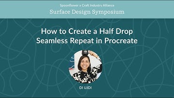 How to Create a Half Drop Seamless Repeat in Procreate | Surface Design Symposium