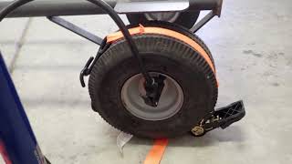 ADD AIR to tubeless tire WITH THIS EASY TRICK! Flat tire on moving dolly.