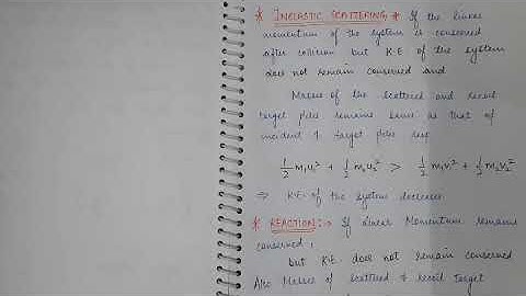 Lecture-33|1st Semester| Mechanics| Chapter-4th| Elastic scattering in Lab frame