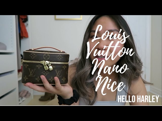 PT 2: LV NANO NICE = cheaper Vanity PM? REVIEW: How to wear as a crossbody  bag, what fits, mod shots 