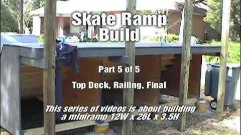 Skateboard Miniramp build video part 5 of 5 Top Deck and Final