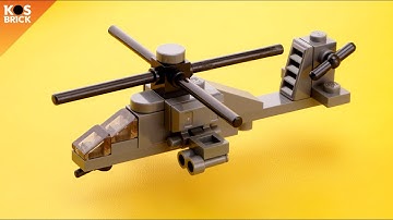 Lego Boeing AH-64 Apache Helicopter (Tutorial)