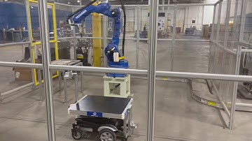 This robot delivers things to other robots.   What else can it do?