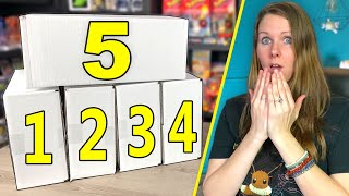 I Gave Her 5 POKEMON MYSTERY BOXES as a Birthday Surprise! || We *DID NOT* Expect Opening This Card!