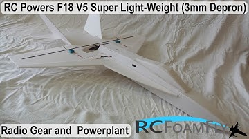 RCPowers V5 F18 Super Light Weight - Part2 - Radio Gear and Powerplant