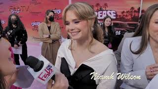 Niamh Wilson arrives at the Grease: Rise of the Pink Ladies premiere