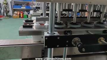 Testing video of automatic pump cap bottle capping machine