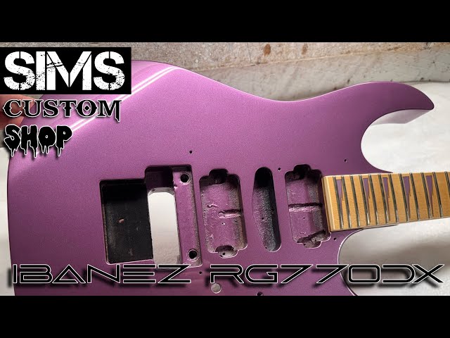 1991 Ibanez RG770DX refinish - Violet Metallic by Sims Custom Shop