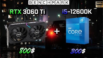 Geforce RTX 3060 Ti + Intel i5 12600K // FPS Test in 14 Games // DDR 5