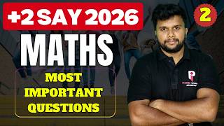 PLUS TWO SAY MATHS 2026 | MOST IMPORTANT QUESTIONS | PART 2 |