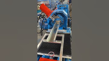 C purlin roll forming machine with flying cutter #rollformingmachine #purlinrollformingmachine