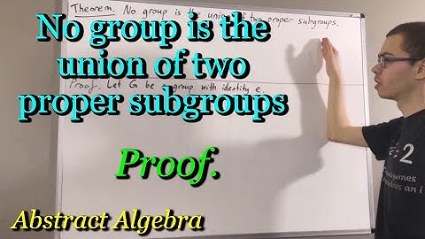 Prove that no group is the union of two proper subgroups (ILIEKMATHPHYSICS)