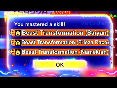 HOW TO UNLOCK BEAST FORM AWOKEN SKILL IN DRAGON BALL XENOVERSE 2?!